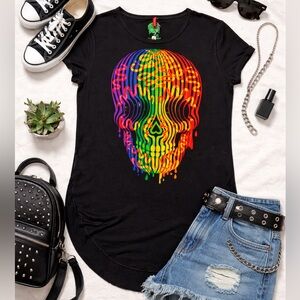 Ay Guey tunic top lettuce hem